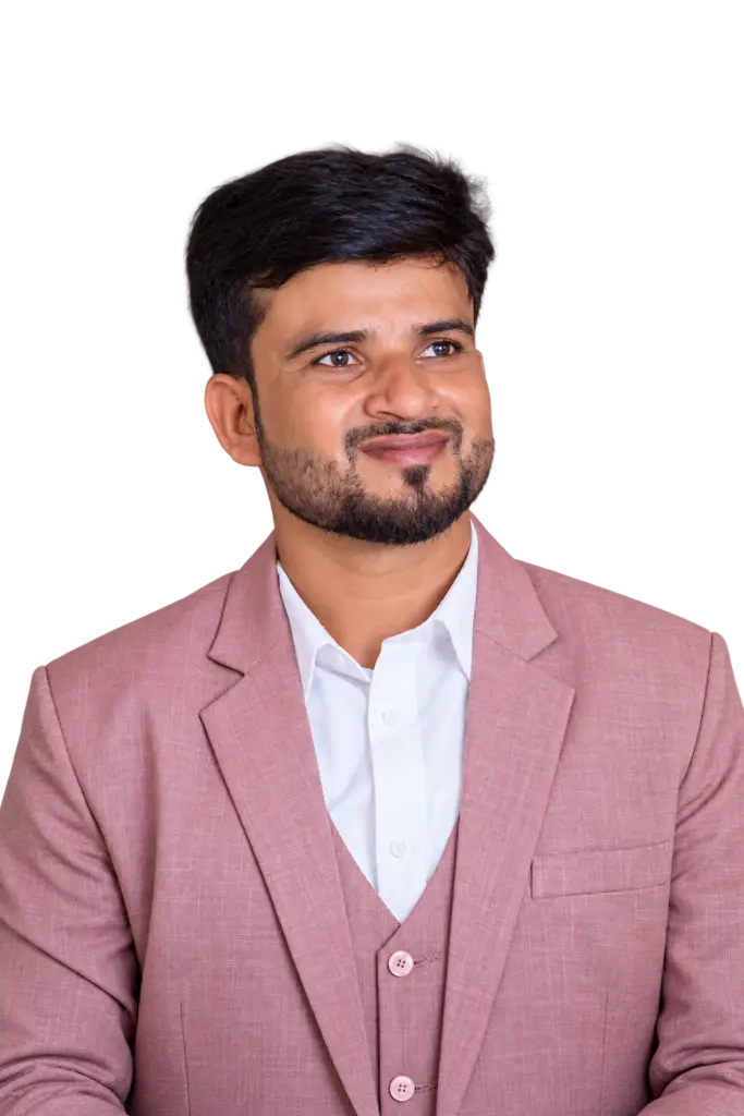Md. Mitaur Rahman in a pink suit, WordPress website designer and SEO service provider